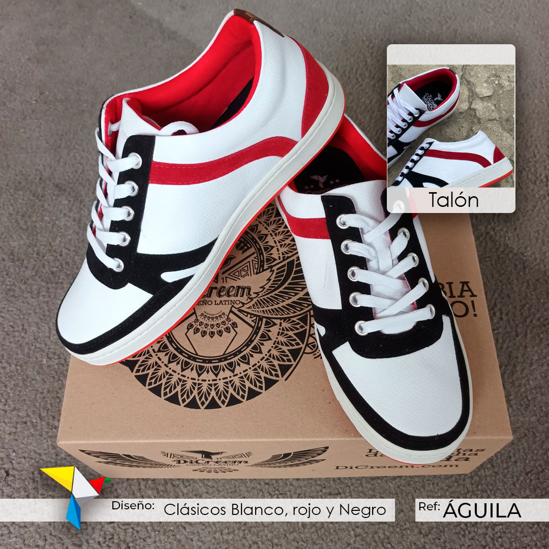 Clásicos Blanco, Rojo y Negro – Tenis ÁGUILA