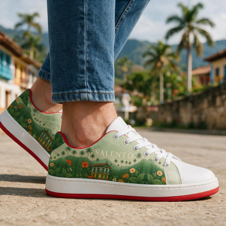 Tenis estampados Colores de Salento hechos a mano en Colombia — vista 3