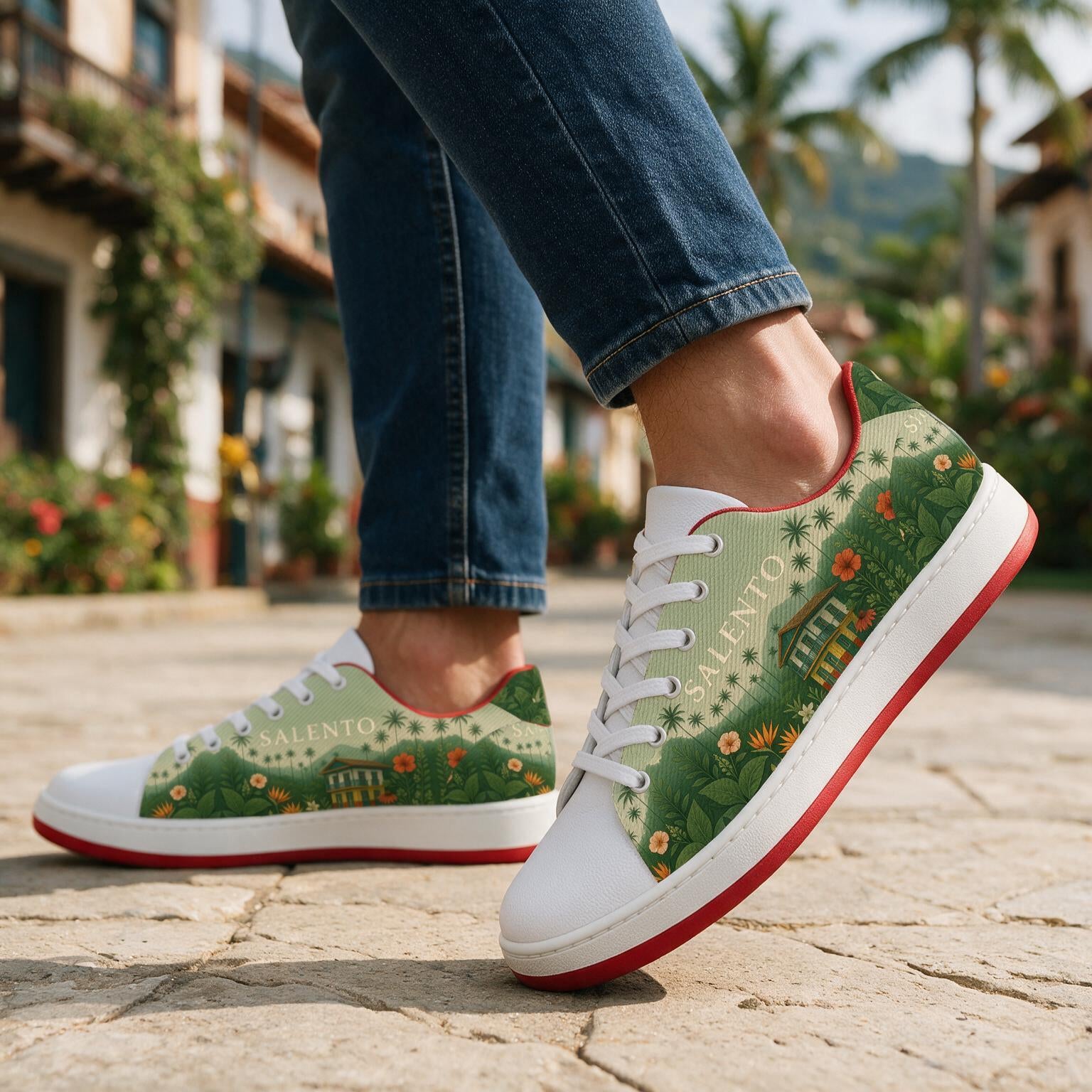 Tenis estampados Colores de Salento hechos a mano en Colombia — vista 5
