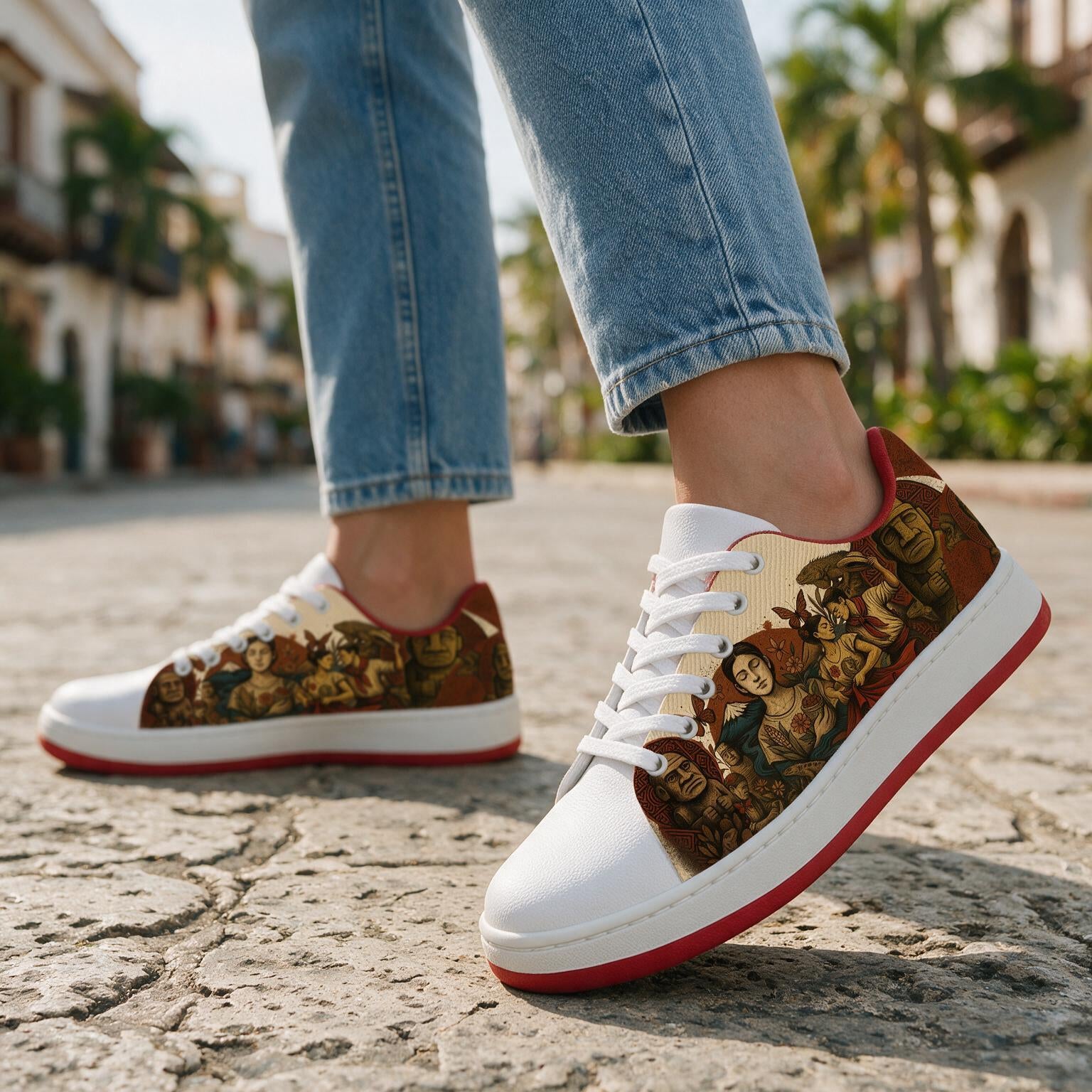 Tenis estampados Huila hechos a mano en Colombia — vista 3