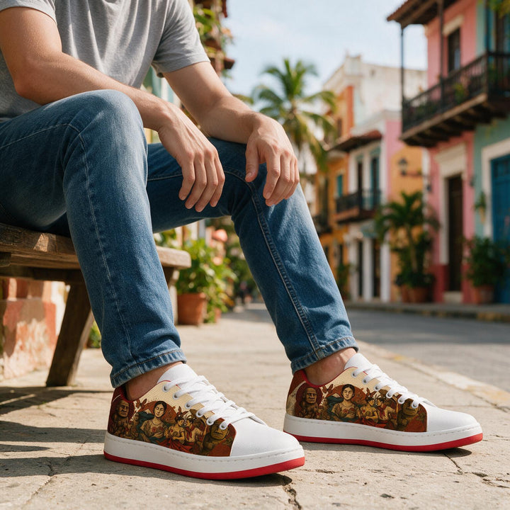 Tenis estampados Huila hechos a mano en Colombia — vista 6