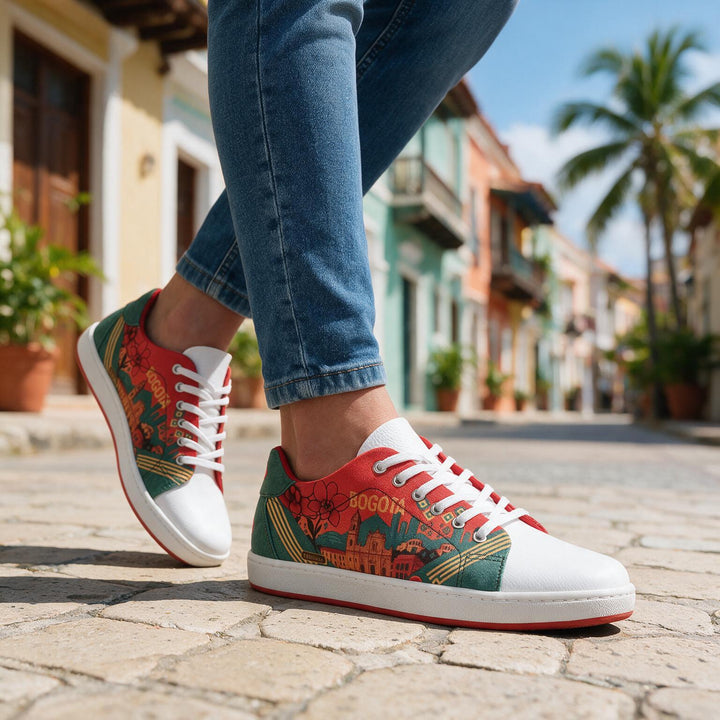 Tenis estampados Bogotá hechos a mano en Colombia — vista 4