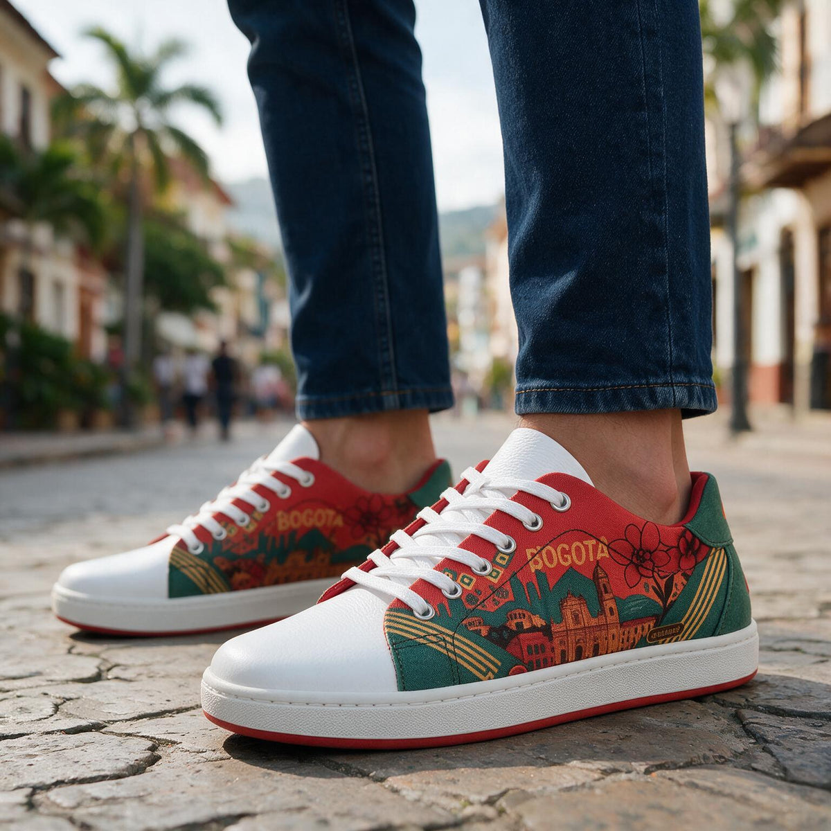 Tenis estampados Bogotá hechos a mano en Colombia — vista 3