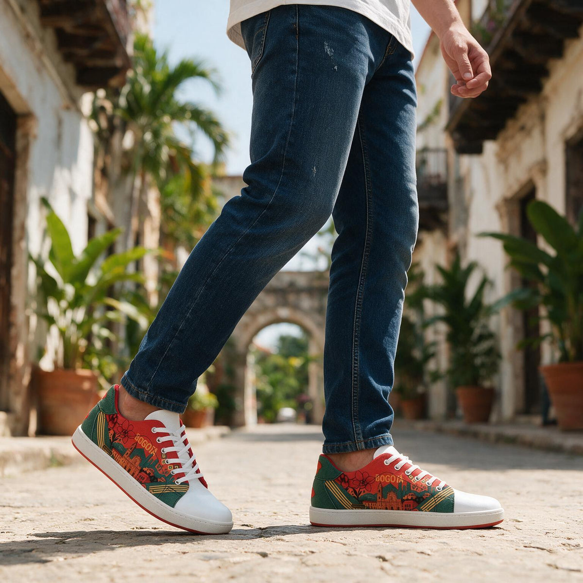 Tenis estampados Bogotá hechos a mano en Colombia — vista 7